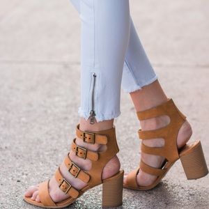 Kancan White frayed Denim